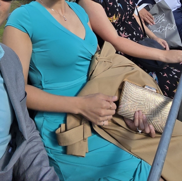 Elegant Teal Dress - Picture 4 of 8
